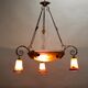 Art deco glass paste chandelier