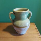 Glazed terracotta pot