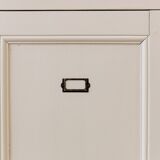 Vintage wooden dresser - linen colors