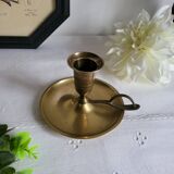 Brass hand candlestick