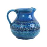 Blue Bitossi Vase Ear Vase Rimini Blue Aldo Londi Design Sixties