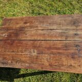 Wooden table with a drawer