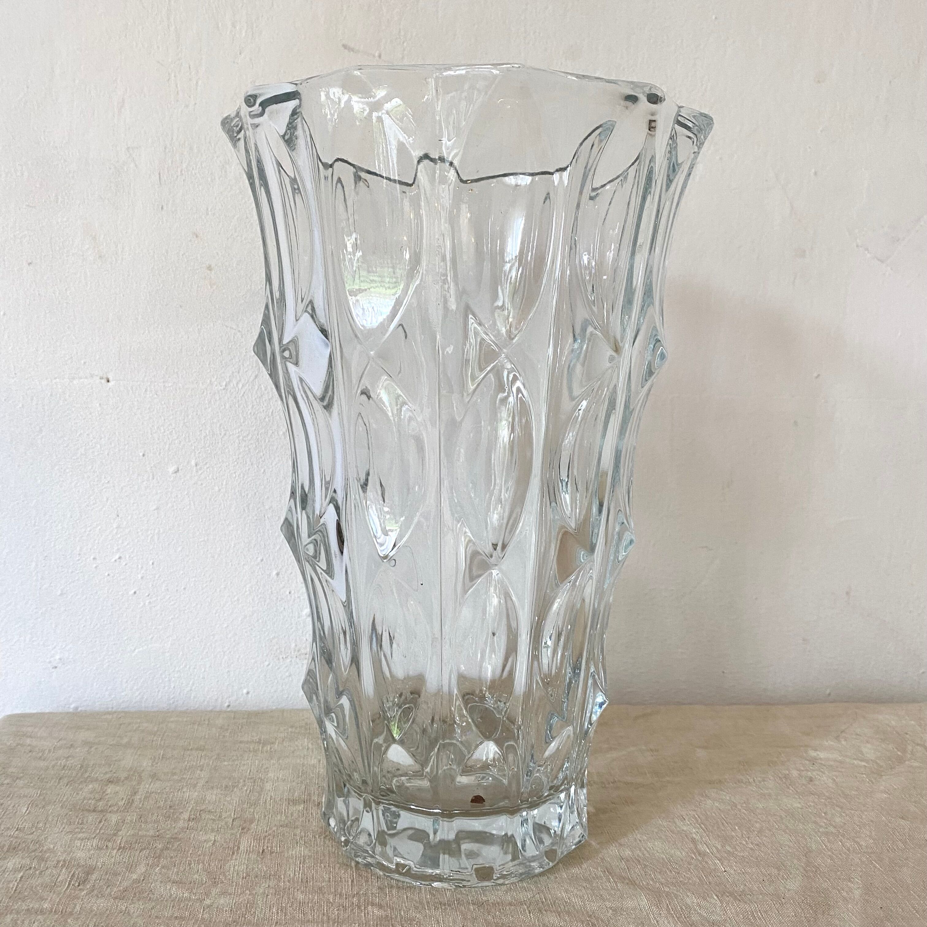Vintage glass vase