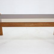 1960s Oak and Glass Coffee Table, Finland