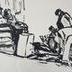 André Duculty (1912-1990) India ink on paper "The return of sinners" Monogrammed at the bottom
