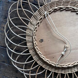 Rattan mirror