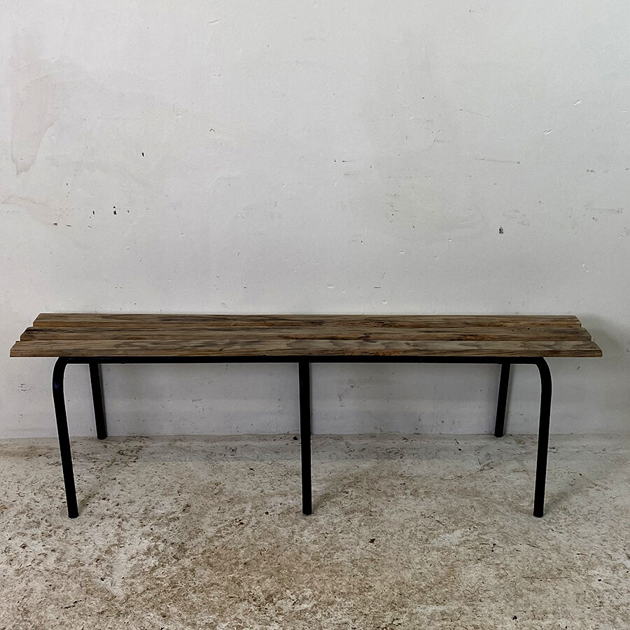 Vintage school bench 50's
