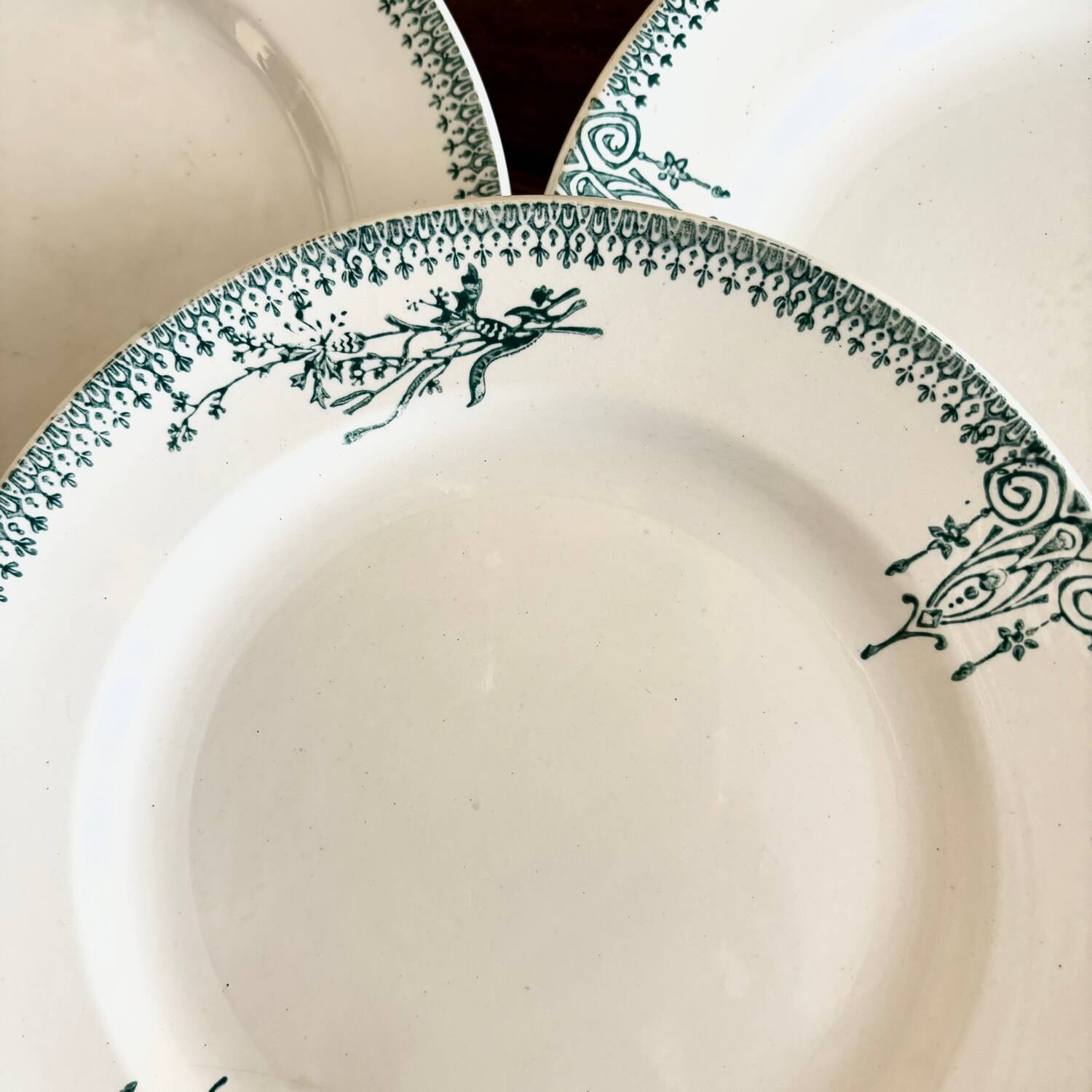 Iron earth dessert plate