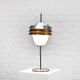Italian table lamp in metal and opal glass, 1960s