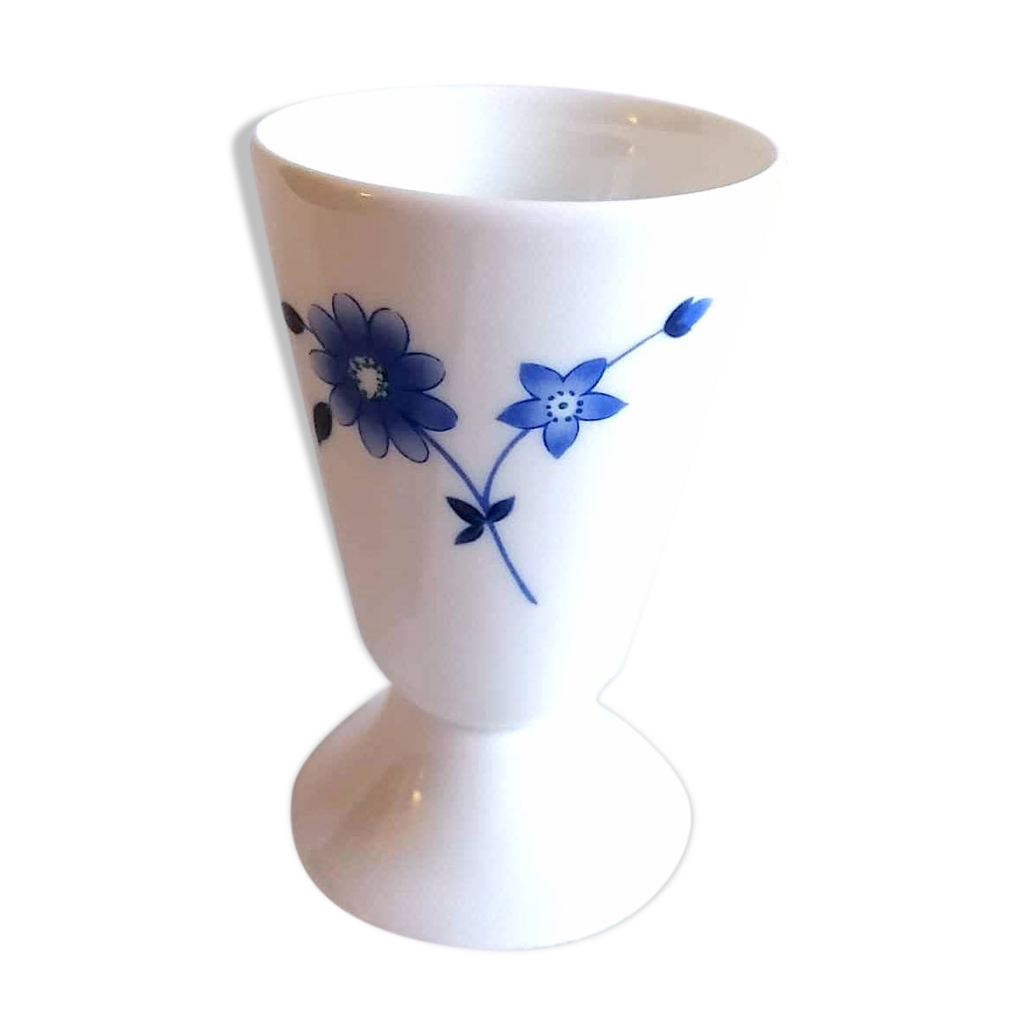 Mazagran en porcelaine de Limoges aux fleurs B.S Digne