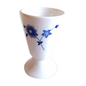 Limoges porcelain mazagran with B.S Digne flowers