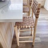 AGA Leather Bar Stool