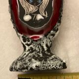 Set of 4 vintage lava stone mugs by Giulianelli.