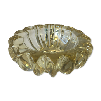 Art Deco ashtray in crystal Pierre d'Avesn France Lorraine