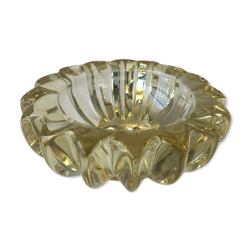 Art Deco ashtray in crystal Pierre d'Avesn France Lorraine