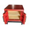 Red Chinese bedside table