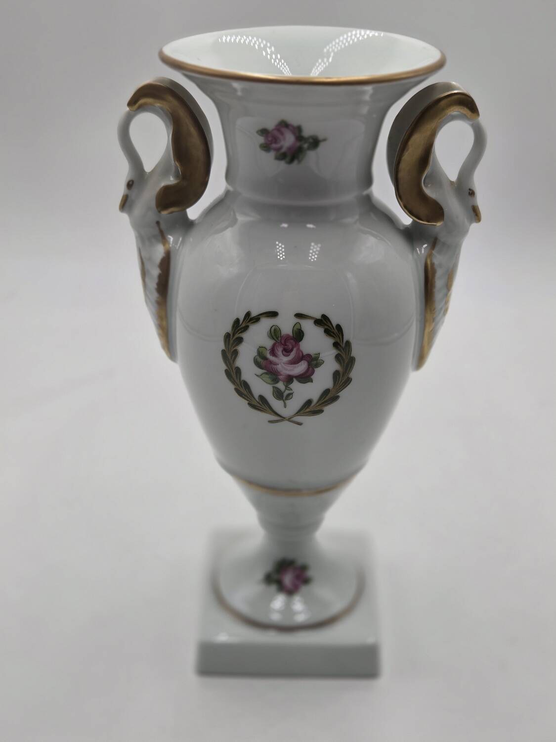 Limoges porcelain vase Castel decorated in the Empire style Saint-Cloud