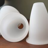 Vintage opaque lampshades