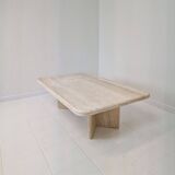 Rectangle Travertine Coffee or Side Table, Italy 1980's