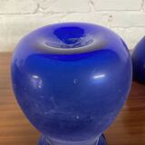 Series of 3 Murano “Scavo” vases in glass paste from the 60s and 70s