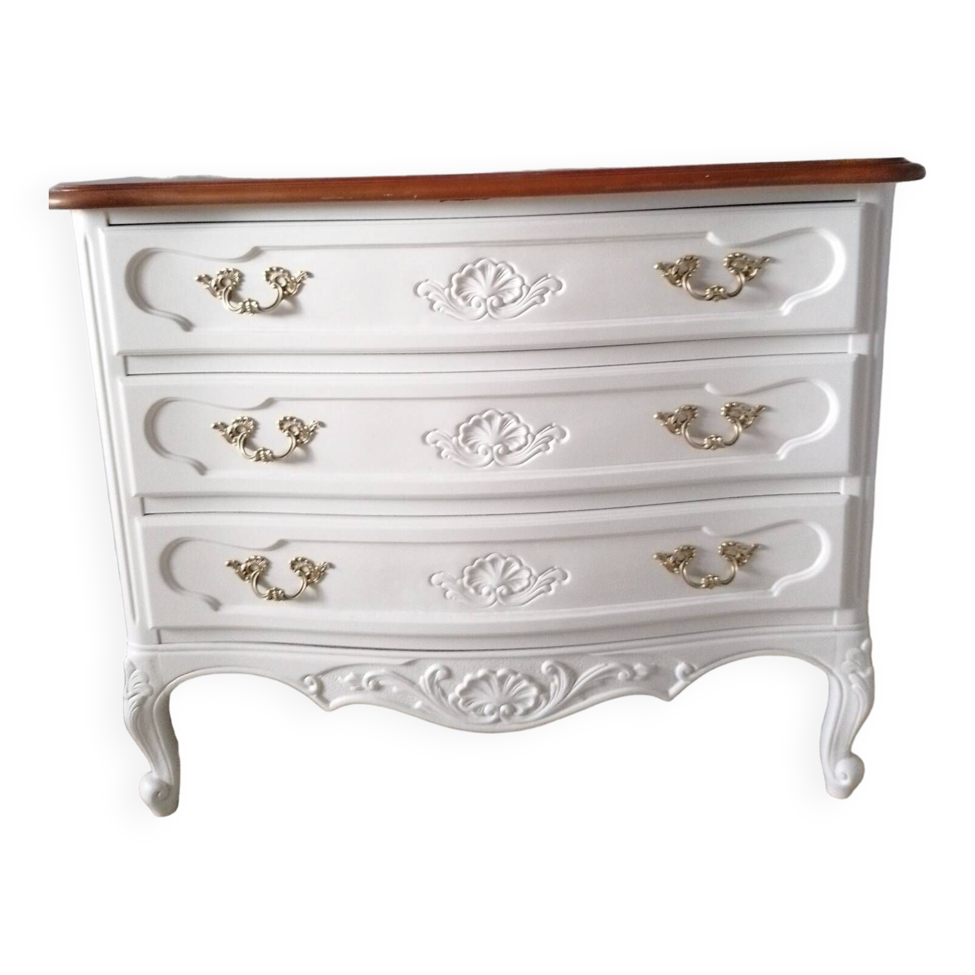 Restored chest of drawers louis xv model