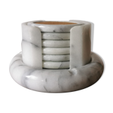 Ashtray and marble under glass