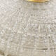 Ceiling lamp in glass and brass