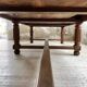 Solid walnut farmhouse castle table 1900 XXL