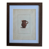 Ancient antique pottery engraving