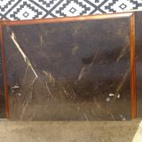 Solid walnut sideboard with small display cabinet