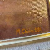 Oil painting still life. M chieco