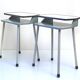 Two retro sixties bedside cabinets Wim Rietveld style