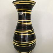 Demon vase Saint Clement, multicolored zebra decoration, numbered. Around 1950-1960