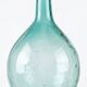 Old dame-jeanne signed v. ayelense - luminous turquoise glass