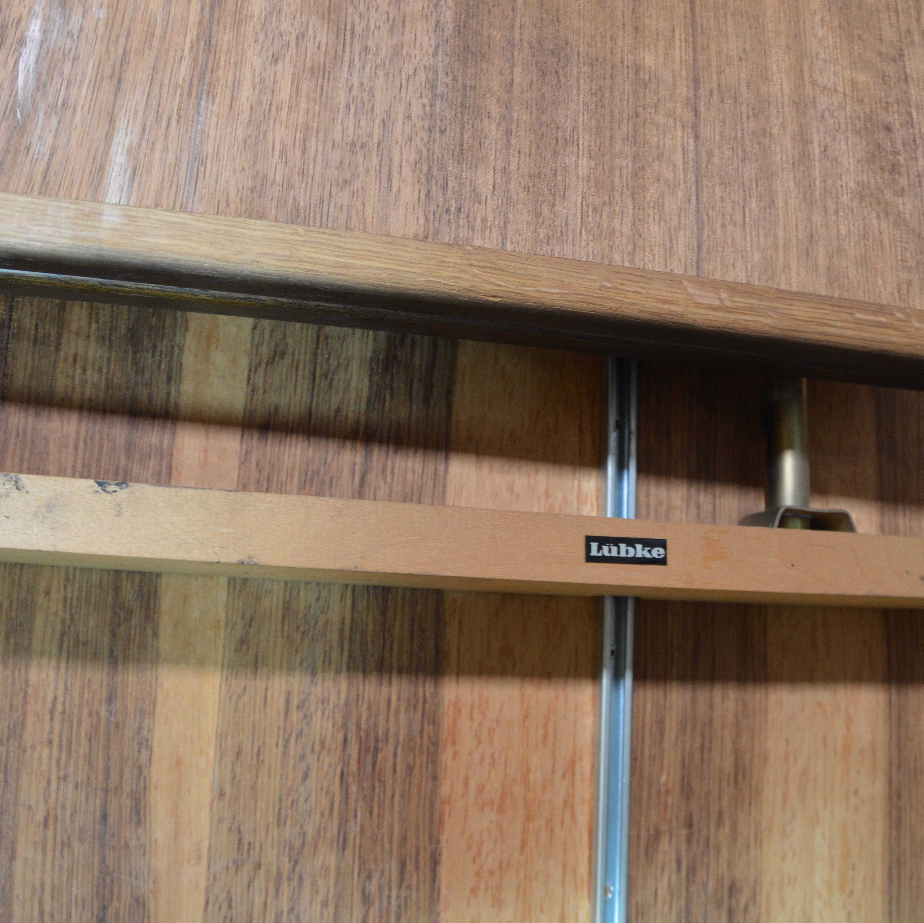 Lübke extendable dining table, German design, 1970s