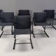 Vintage cirkel chairs by Metaform, 1980s, set of 6