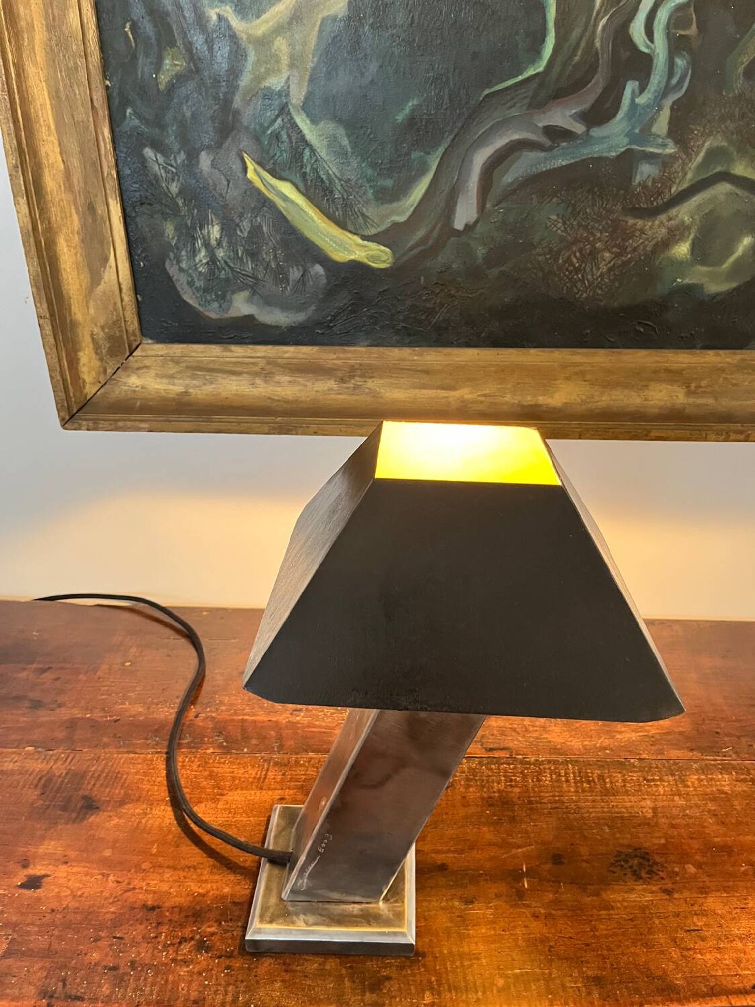 Lampe de bureau en acier