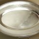 Oval dish, silver-plated metal, Christofle goldsmith, pearl frieze model, 49cm