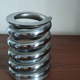 Steel "spring" pen holder pot – 1970s design