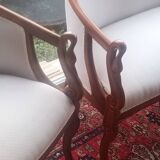 Salon 2 pièces gondoles style Empire à accoudoirs cols de cygnes