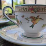 4 Villeroy and Boch Golden Birds tea cups