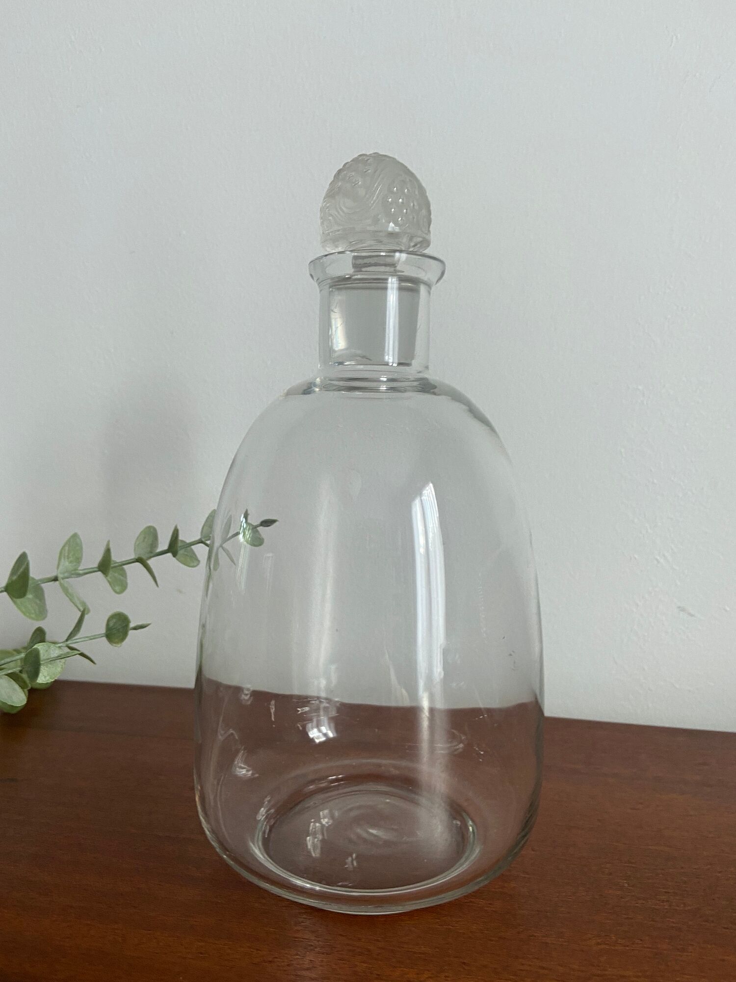 Crystal port decanter by René Lalique around 1925