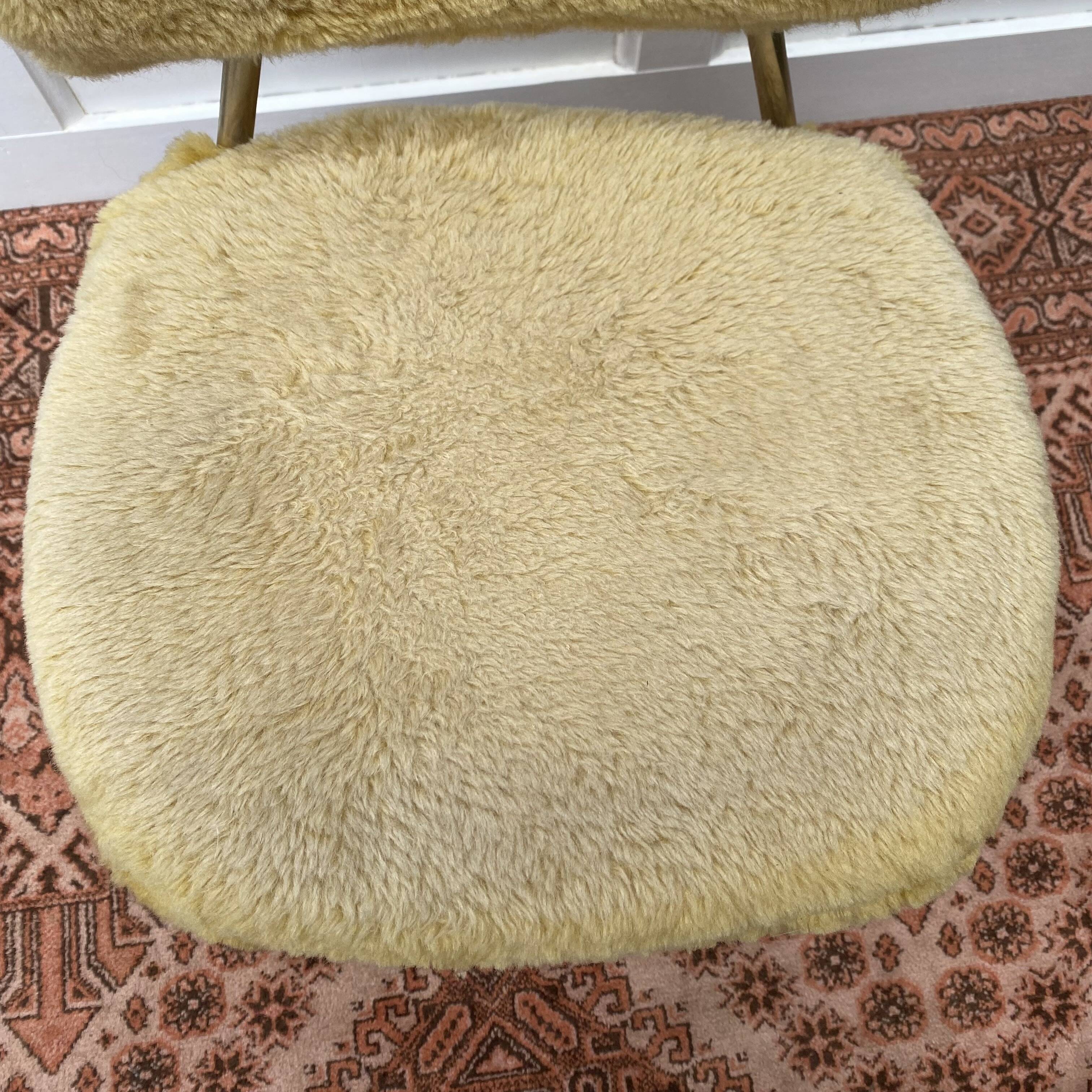 Chaise "moumoute" enfant années 60-70