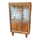 Vitrine art déco en noyer et verre