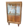 Vitrine art déco en noyer et verre