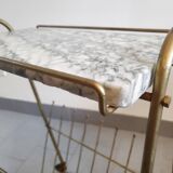 Vintage magazine rack side table 1950