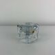 Juhava "ice cube" glass candlestick, vintage
