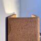 Vintage raw clay chamotte wall light, Guy Bareff, France 1970