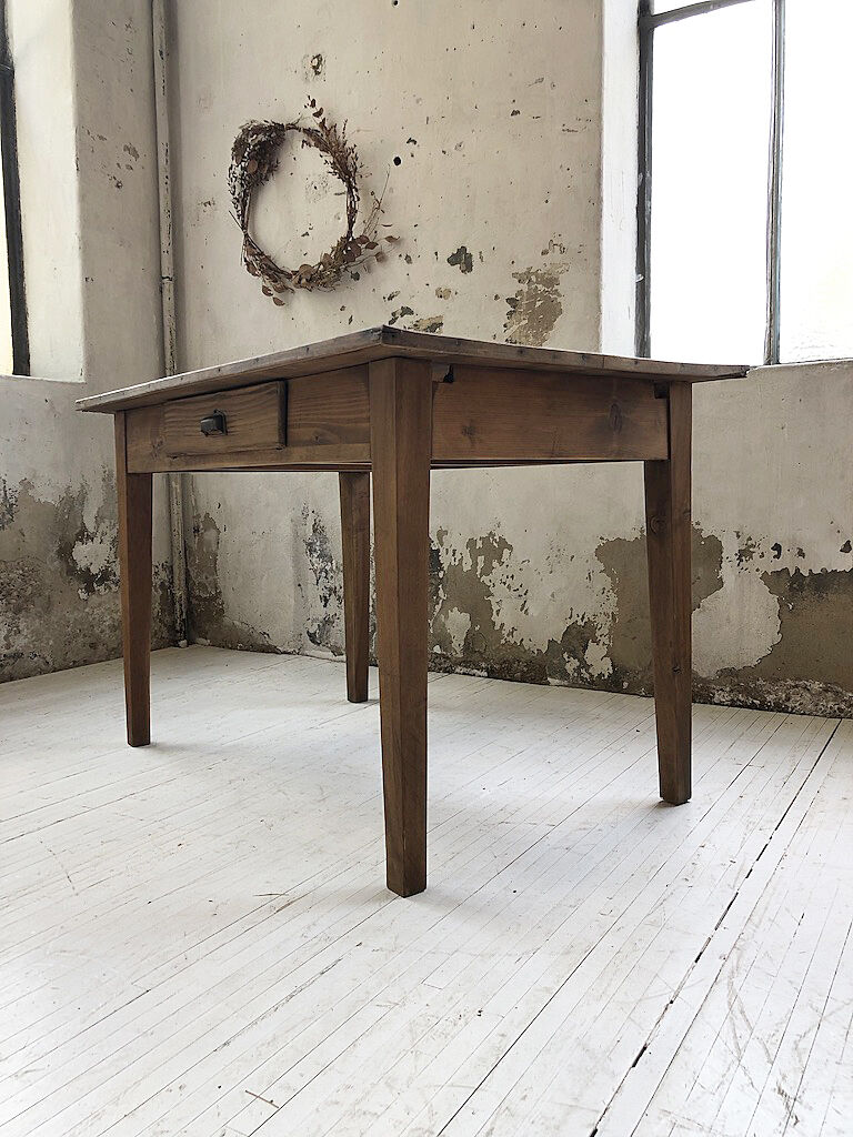 Pine and oak farm table