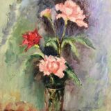 Tableau Huile Fleurs